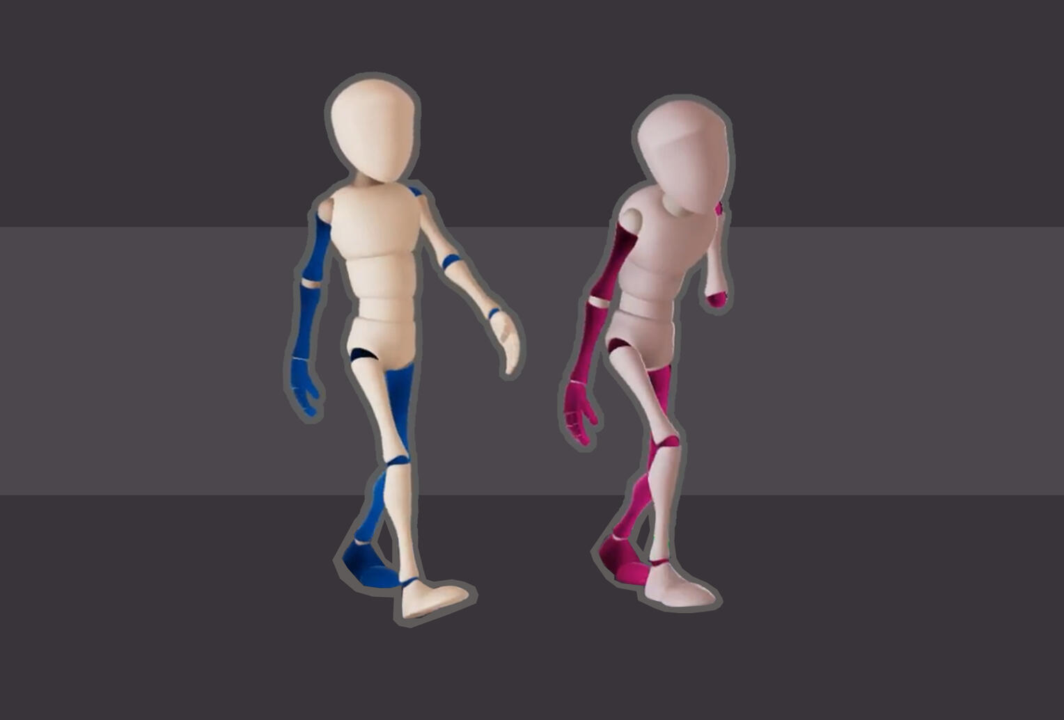 WalkCycle with and without personality